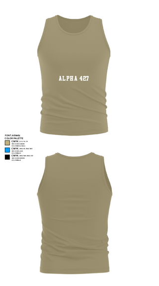 Tank Top, Alpha 427, Army, Teamtime, Team time, sublimation, custom sports apparel, team uniforms, spirit wear, spiritwear, sports uniforms, custom shirts, team store, custom team store, fundraiser sports, apparel fundraiser