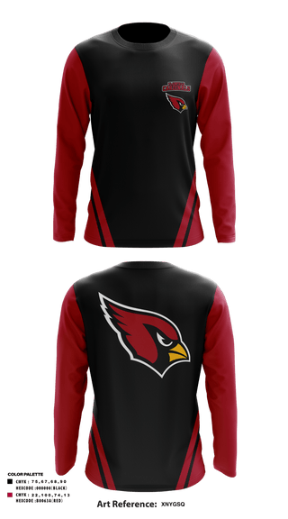Long Sleeve Performance Shirt, plainfield cardinals, Track & Field, Teamtime, Team time, sublimation, custom sports apparel, team uniforms, spirit wear, spiritwear, sports uniforms, custom shirts, team store, custom team store, fundraiser sports, apparel fundraiser