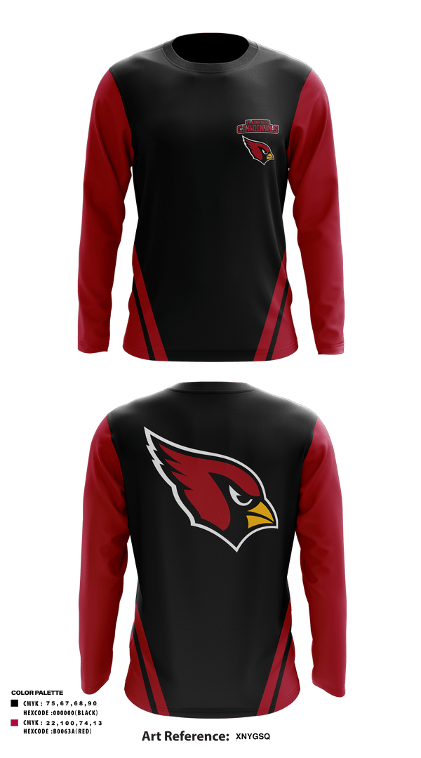 Long Sleeve Performance Shirt, plainfield cardinals, Track & Field, Teamtime, Team time, sublimation, custom sports apparel, team uniforms, spirit wear, spiritwear, sports uniforms, custom shirts, team store, custom team store, fundraiser sports, apparel fundraiser