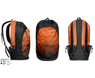 Gear Bag, Orange, Baseball, Teamtime, Team time, sublimation, custom sports apparel, team uniforms, spirit wear, spiritwear, sports uniforms, custom shirts, team store, custom team store, fundraiser sports, apparel fundraiser