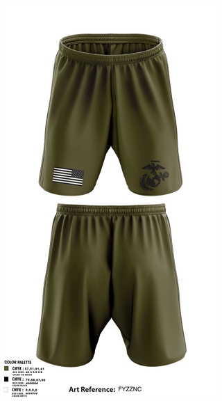 Athletic Shorts With Pockets, MCRDPI COMMSTRAT, Marines, Teamtime, Team time, sublimation, custom sports apparel, team uniforms, spirit wear, spiritwear, sports uniforms, custom shirts, team store, custom team store, fundraiser sports, apparel fundraiser