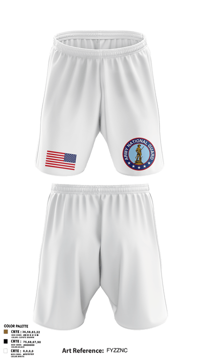 Delta Company 3-144th Infantry 77323460 Athletic Shorts With Pockets - 2