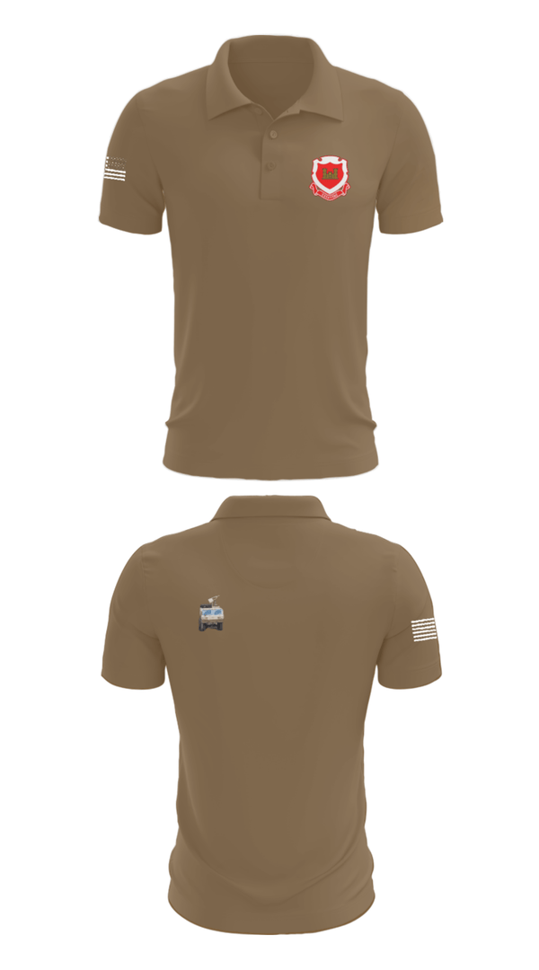 Short Sleeve Performance Polo, 185th Engineer Support Company, , Teamtime, Team time, sublimation, custom sports apparel, team uniforms, spirit wear, spiritwear, sports uniforms, custom shirts, team store, custom team store, fundraiser sports, apparel fundraiser