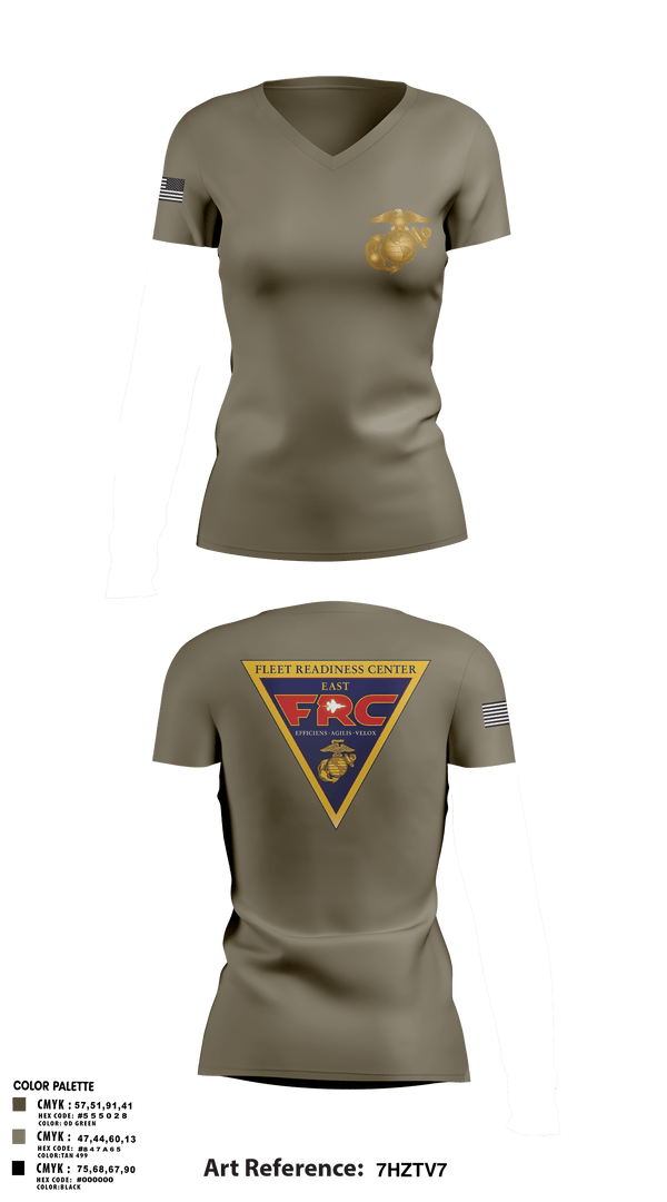 Women's Short Sleeve Vneck Shirt, FRC East, Marines, Teamtime, Team time, sublimation, custom sports apparel, team uniforms, spirit wear, spiritwear, sports uniforms, custom shirts, team store, custom team store, fundraiser sports, apparel fundraiser