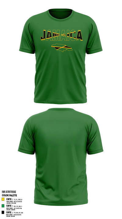 JAMAICAN OLYMPIC ICE HOCKEY FEDERATION 18663712  Short Sleeve Performance Shirt - 5