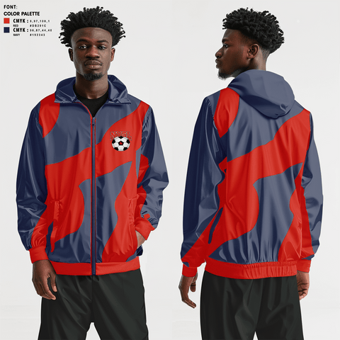 Windbreaker, Niles Recreational League NYSL, Men's Soccer, Teamtime, Team time, sublimation, custom sports apparel, team uniforms, spirit wear, spiritwear, sports uniforms, custom shirts, team store, custom team store, fundraiser sports, apparel fundraiser