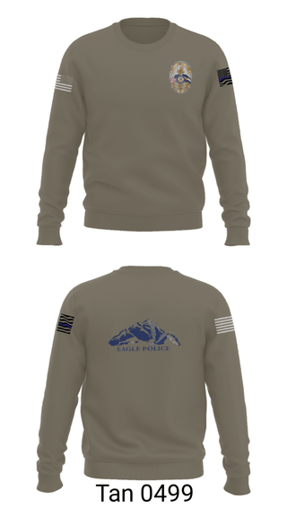 Crew Neck Sweatshirt, Eagle Police Department, Police, Teamtime, Team time, sublimation, custom sports apparel, team uniforms, spirit wear, spiritwear, sports uniforms, custom shirts, team store, custom team store, fundraiser sports, apparel fundraiser