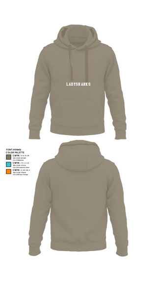 Hoodie, LadySharks, Women's Volleyball, Teamtime, Team time, sublimation, custom sports apparel, team uniforms, spirit wear, spiritwear, sports uniforms, custom shirts, team store, custom team store, fundraiser sports, apparel fundraiser