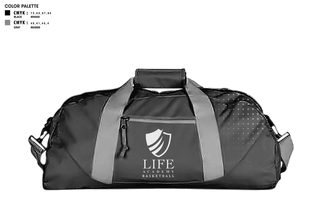 Duffle Bag, Life Academy Royals, Men's Basketball, Teamtime, Team time, sublimation, custom sports apparel, team uniforms, spirit wear, spiritwear, sports uniforms, custom shirts, team store, custom team store, fundraiser sports, apparel fundraiser