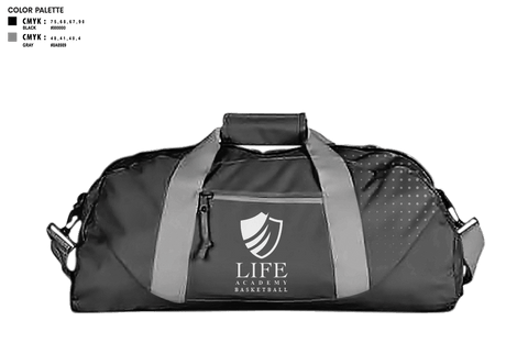Duffle Bag, Life Academy Royals, Men's Basketball, Teamtime, Team time, sublimation, custom sports apparel, team uniforms, spirit wear, spiritwear, sports uniforms, custom shirts, team store, custom team store, fundraiser sports, apparel fundraiser