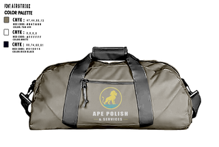 Duffle Bag, Ape Polish-Service, , Teamtime, Team time, sublimation, custom sports apparel, team uniforms, spirit wear, spiritwear, sports uniforms, custom shirts, team store, custom team store, fundraiser sports, apparel fundraiser