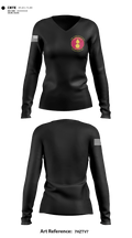 129 TC CO 57879668 Women's Long Sleeve V-neck Shirt - 3