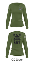 Cvn 77 IM-5 93310864 Women's Long Sleeve V-neck Shirt - 54
