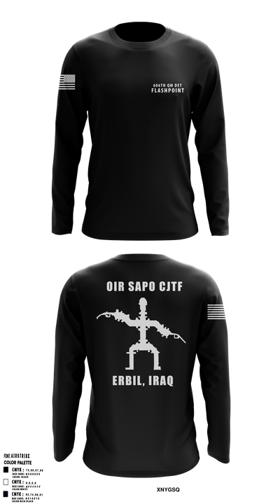 606th Qm Det 47278236 Long Sleeve Performance Shirt - 3