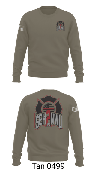 Crew Neck Sweatshirt, SEHNWU, Fire Department, Teamtime, Team time, sublimation, custom sports apparel, team uniforms, spirit wear, spiritwear, sports uniforms, custom shirts, team store, custom team store, fundraiser sports, apparel fundraiser