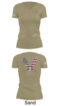 7th Munitions Sq 29669967 Women's Short Sleeve V-neck Shirt - 88