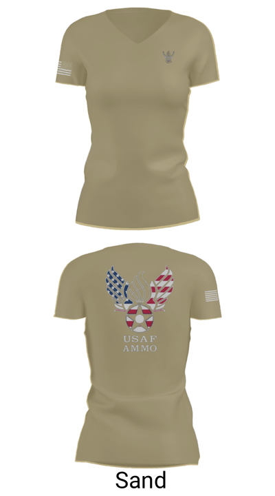 7th Munitions Sq 29669967 Women's Short Sleeve V-neck Shirt - 88