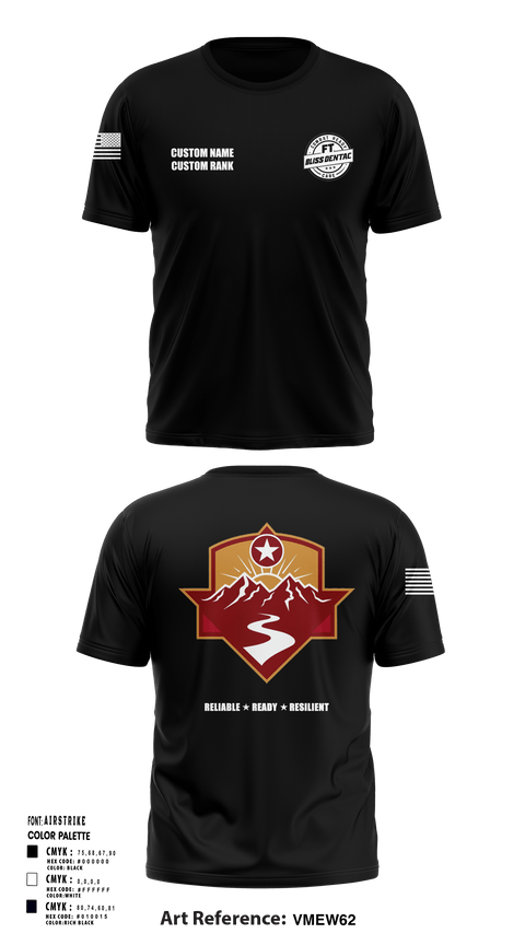 Short Sleeve Performance Shirt, Fort Bliss DENTAC, Army, Teamtime, Team time, sublimation, custom sports apparel, team uniforms, spirit wear, spiritwear, sports uniforms, custom shirts, team store, custom team store, fundraiser sports, apparel fundraiser