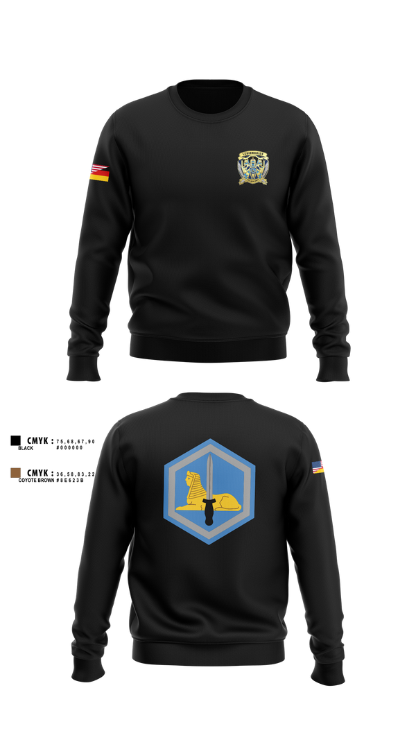 Crew Neck Sweatshirt, HHC, 66th MIB-T, , Teamtime, Team time, sublimation, custom sports apparel, team uniforms, spirit wear, spiritwear, sports uniforms, custom shirts, team store, custom team store, fundraiser sports, apparel fundraiser