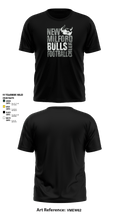 New Milford Bulls Football And Cheerleading 19489077 Short Sleeve Performance Shirt - 15