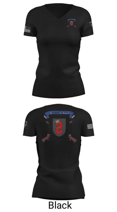 2nd Battalion 43692183 Women's Short Sleeve V-neck Shirt - 28