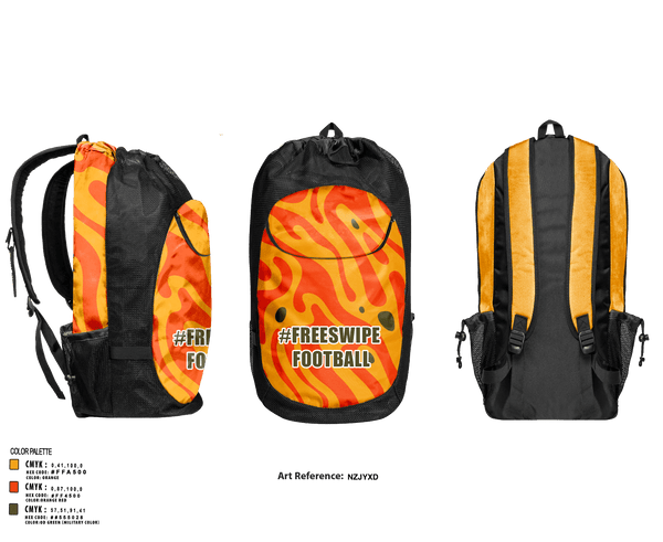 Gear Bag, #FreeSwipe, Football, Teamtime, Team time, sublimation, custom sports apparel, team uniforms, spirit wear, spiritwear, sports uniforms, custom shirts, team store, custom team store, fundraiser sports, apparel fundraiser