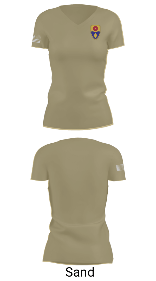 Women's Short Sleeve Vneck Shirt, 270th MP CO, National Guard, Teamtime, Team time, sublimation, custom sports apparel, team uniforms, spirit wear, spiritwear, sports uniforms, custom shirts, team store, custom team store, fundraiser sports, apparel fundraiser