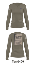 526th TFS 89868786 Women's Long Sleeve V-neck Shirt - 77