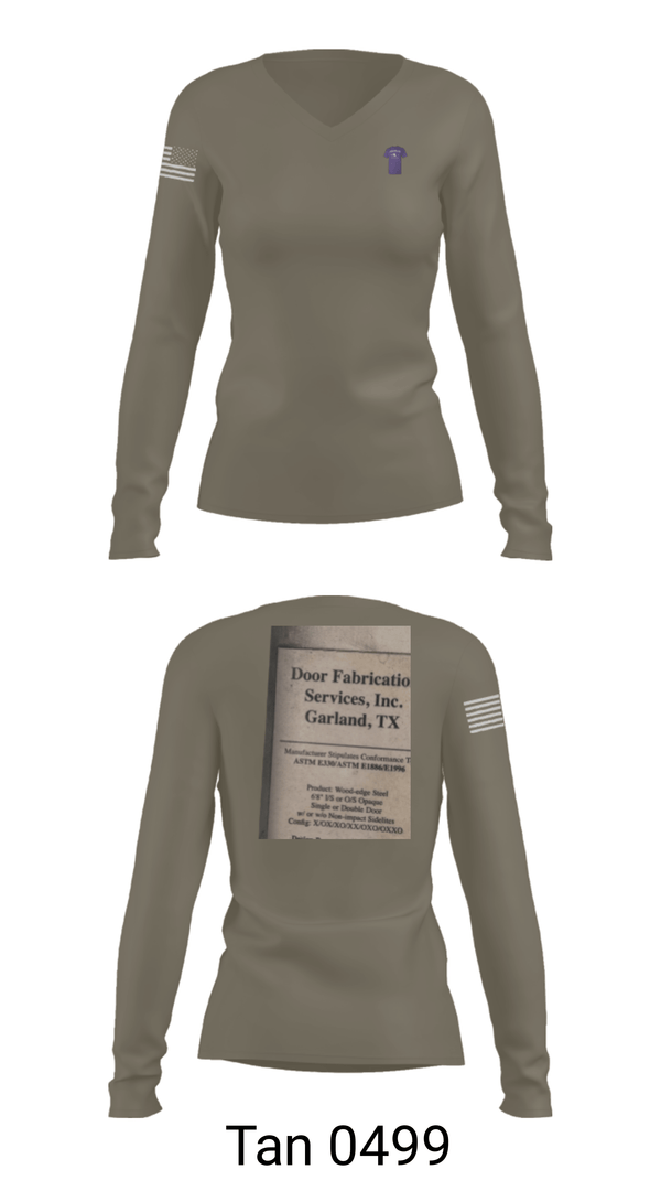 Women's Long Sleeve Vneck Shirt, 526th TFS, , Teamtime, Team time, sublimation, custom sports apparel, team uniforms, spirit wear, spiritwear, sports uniforms, custom shirts, team store, custom team store, fundraiser sports, apparel fundraiser