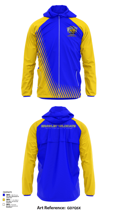 Brawley Youth Football and Cheer 87721217 Windbreaker - 1