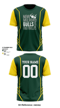 New Milford Bulls Football And Cheerleading 19489077 Short Sleeve Performance Shirt - 7
