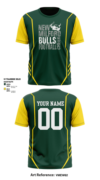 Short Sleeve Performance Shirt, New Milford Bulls Football And Cheerleading, Football, Teamtime, Team time, sublimation, custom sports apparel, team uniforms, spirit wear, spiritwear, sports uniforms, custom shirts, team store, custom team store, fundraiser sports, apparel fundraiser