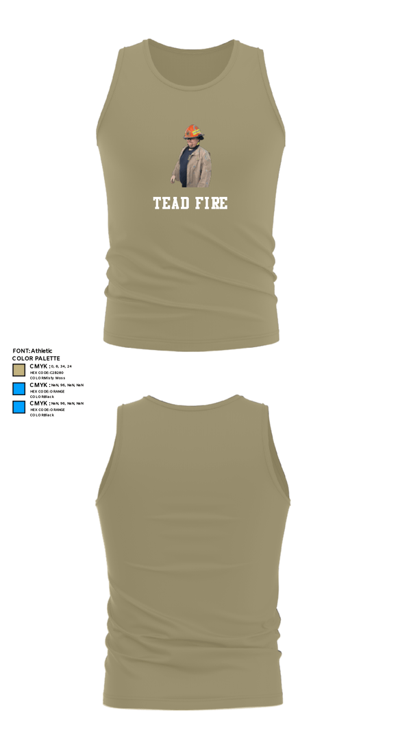 Tank Top, TEAD FIRE, Fire Department, Teamtime, Team time, sublimation, custom sports apparel, team uniforms, spirit wear, spiritwear, sports uniforms, custom shirts, team store, custom team store, fundraiser sports, apparel fundraiser