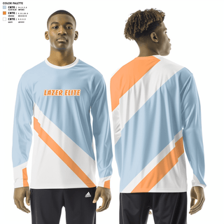 Long Sleeve Performance Shirt, Lazer Elite, Men's Basketball, Teamtime, Team time, sublimation, custom sports apparel, team uniforms, spirit wear, spiritwear, sports uniforms, custom shirts, team store, custom team store, fundraiser sports, apparel fundraiser