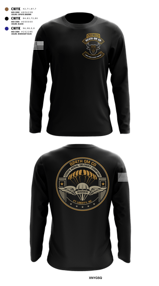 Long Sleeve Performance Shirt, 824th QM CO (CADC-A), Army, Teamtime, Team time, sublimation, custom sports apparel, team uniforms, spirit wear, spiritwear, sports uniforms, custom shirts, team store, custom team store, fundraiser sports, apparel fundraiser