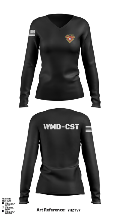 2nd WMD CST 21754261 Women's Long Sleeve V-neck Shirt - 2