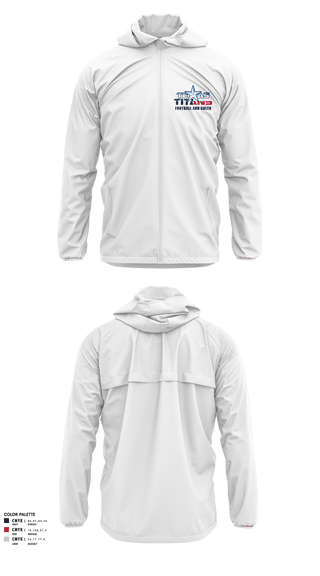 Windbreaker, Texas Titans Youth Football, Football, Teamtime, Team time, sublimation, custom sports apparel, team uniforms, spirit wear, spiritwear, sports uniforms, custom shirts, team store, custom team store, fundraiser sports, apparel fundraiser