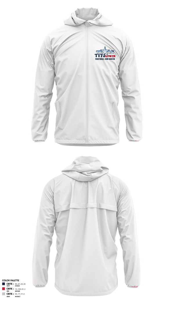 Windbreaker, Texas Titans Youth Football, Football, Teamtime, Team time, sublimation, custom sports apparel, team uniforms, spirit wear, spiritwear, sports uniforms, custom shirts, team store, custom team store, fundraiser sports, apparel fundraiser