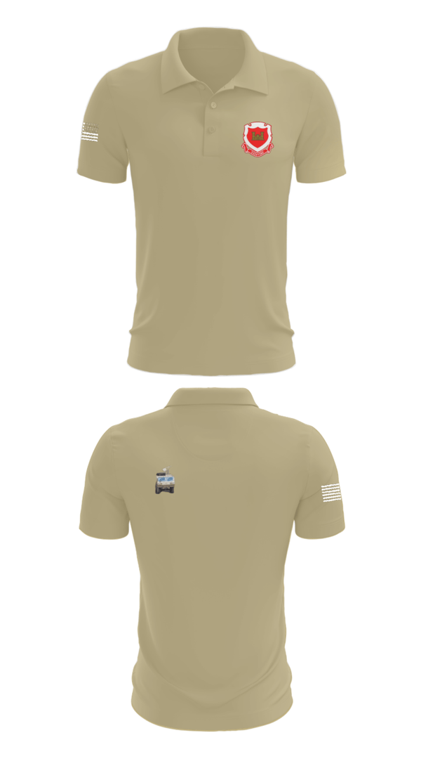 Short Sleeve Performance Polo, 185th Engineer Support Company, , Teamtime, Team time, sublimation, custom sports apparel, team uniforms, spirit wear, spiritwear, sports uniforms, custom shirts, team store, custom team store, fundraiser sports, apparel fundraiser