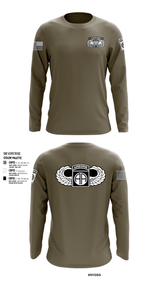 Long Sleeve Performance Shirt, 82nd airborne Division, Army, Teamtime, Team time, sublimation, custom sports apparel, team uniforms, spirit wear, spiritwear, sports uniforms, custom shirts, team store, custom team store, fundraiser sports, apparel fundraiser