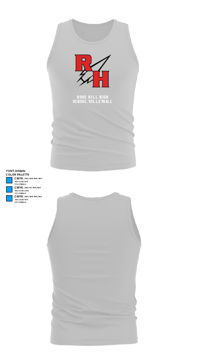 Rose Hill High School Volleyball 25541825 Tank Top - 13