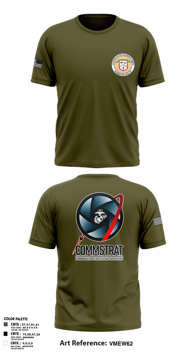 MCRDPI COMMSTRAT 84265949 Short Sleeve Performance Shirt - 1