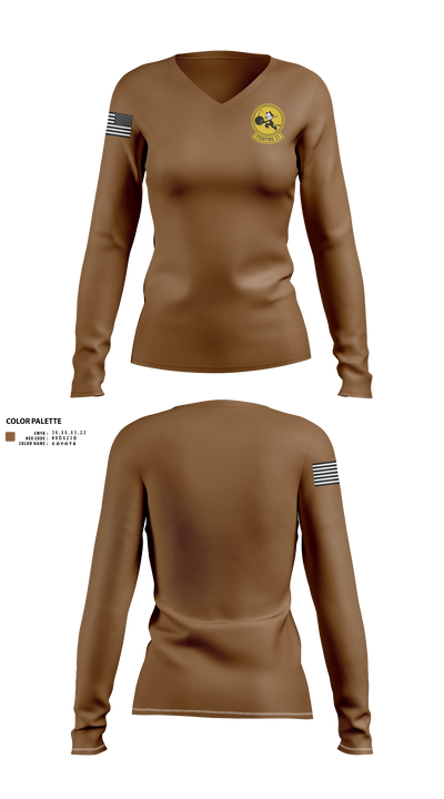 VFA-31 THE TOMCATTERS 46828016 Women's Long Sleeve V-neck Shirt - 22