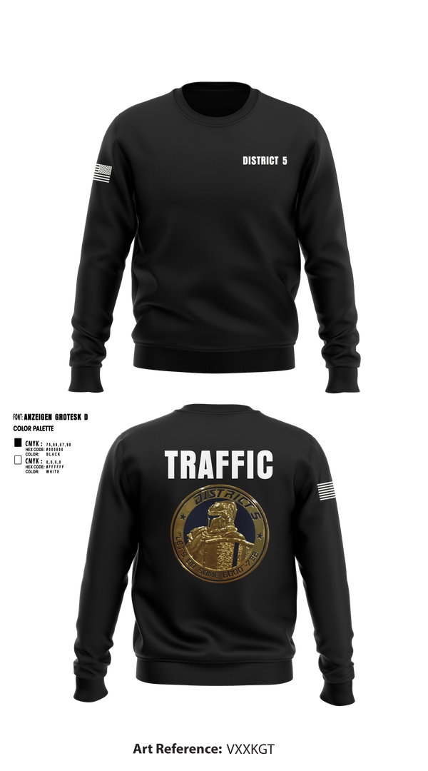 Crew Neck Sweatshirt, District 5 CSO, Police, Teamtime, Team time, sublimation, custom sports apparel, team uniforms, spirit wear, spiritwear, sports uniforms, custom shirts, team store, custom team store, fundraiser sports, apparel fundraiser
