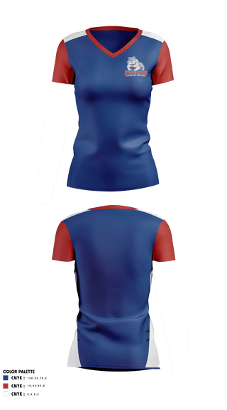 Women's Short Sleeve Vneck Shirt, Tougaloo College Volleyball, Women's Volleyball, Teamtime, Team time, sublimation, custom sports apparel, team uniforms, spirit wear, spiritwear, sports uniforms, custom shirts, team store, custom team store, fundraiser sports, apparel fundraiser