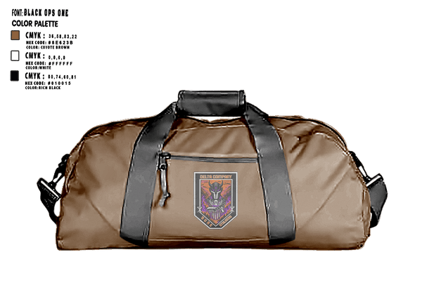 Duffle Bag, Delta Co, 2-13th AVN REGT_CADRE, Army, Teamtime, Team time, sublimation, custom sports apparel, team uniforms, spirit wear, spiritwear, sports uniforms, custom shirts, team store, custom team store, fundraiser sports, apparel fundraiser