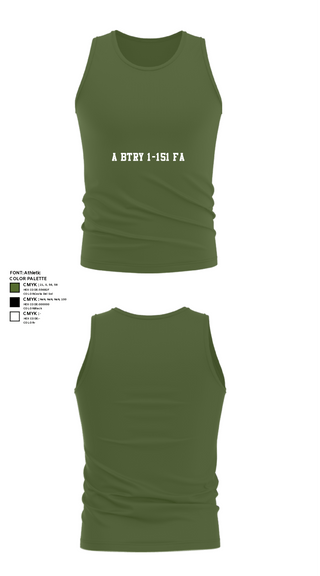 Tank Top, A BTRY 1-151 FA, National Guard, Teamtime, Team time, sublimation, custom sports apparel, team uniforms, spirit wear, spiritwear, sports uniforms, custom shirts, team store, custom team store, fundraiser sports, apparel fundraiser