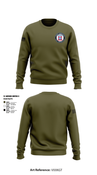 Crew Neck Sweatshirt, 82nd Airborne Division, Army, Teamtime, Team time, sublimation, custom sports apparel, team uniforms, spirit wear, spiritwear, sports uniforms, custom shirts, team store, custom team store, fundraiser sports, apparel fundraiser