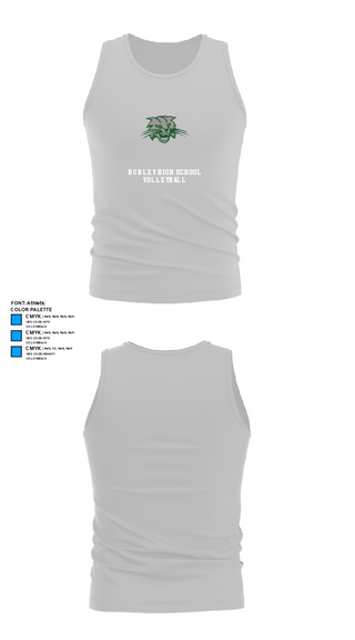 Tank Top, Burley High School Volleyball, Women's Volleyball, Teamtime, Team time, sublimation, custom sports apparel, team uniforms, spirit wear, spiritwear, sports uniforms, custom shirts, team store, custom team store, fundraiser sports, apparel fundraiser