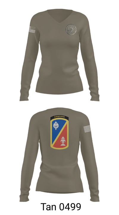 1st Det. Royal Lao Airborne 88518562 Women's Long Sleeve V-neck Shirt - 77